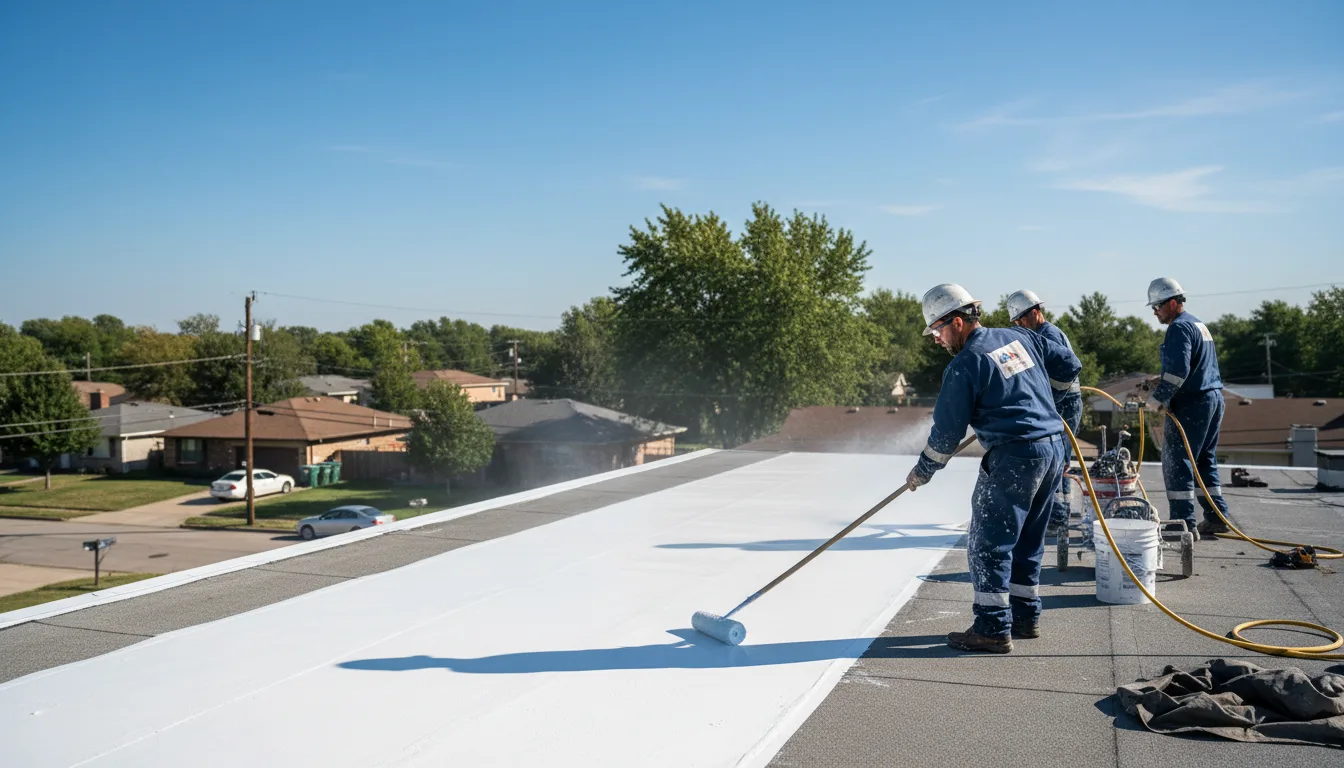Commercial roof coating in Columbus, NJ near me